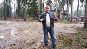 Фундамент монолитная плита. Строим на сложном участке в лесу. (часть 1)