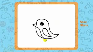 Рисуем птичку.Урок рисования для детей 3-5 лет Каля-Маля.