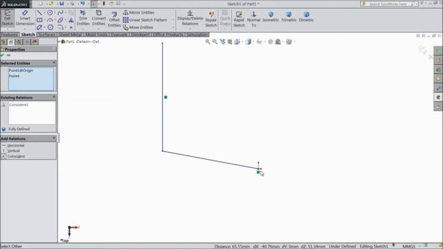 SolidWorks Tutorial 2D Sketch Relation | Mastering Solidwork: A Step-by-Step Tutorial