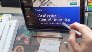 Baseus Stylus Pen универсальный стилус-ручка 2 в 1 (новинка)
