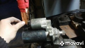 Работа стартера Volkswagen до и после ремонта.