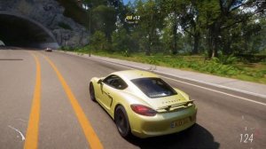 Forza Horizon 5 . Porsche Cayman GTS 2015 . Car Show Speed Jump Crash Test Drive .