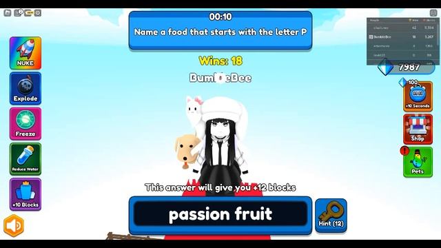 Answer or Die Perfect Answers in Roblox!