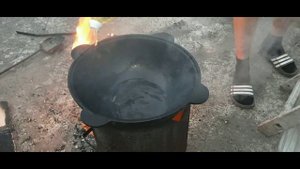 перепела в казане на костре, простой рецепт.