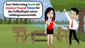 Deutsch lernen | Die Verben mit Dativ und Akkusativ | Vor der Heirat gebe ich dir keinen Kuss!