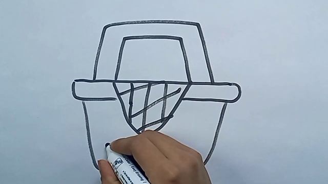 How to draw basket for kids ||как нарисовать корзину для детей