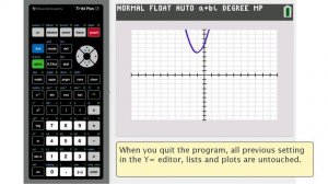 Quadratic Equations Exact Solutions Graphing on TI-84 Plus and CE