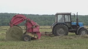 Сенокос на МТЗ-892.2 и МТЗ-82.1. Вывозим сено на Камазе с прицепом и Урале.