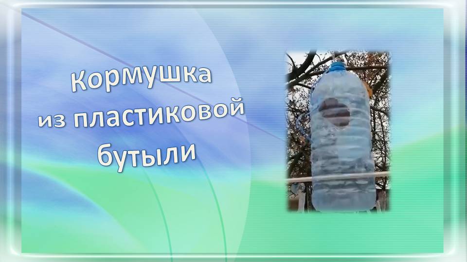 Изготовление кормушки из пластиковой бутыли