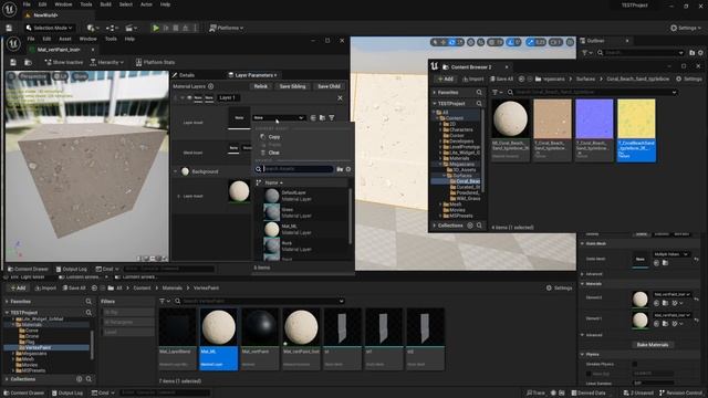 Используем Vertex Paint UE4 UE5