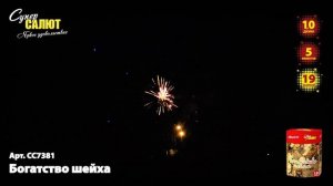 Батарея салютов СС7381 Богатство шейха 19х1,0