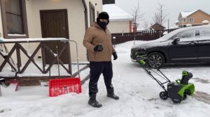 Техника GREENWORKS || Честное мнение о снегоуборщиках || Аккумуляторные снегоуборщики GREENWORKS