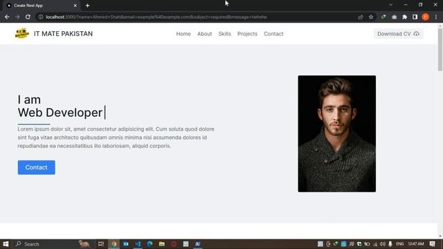 Contact Form Validation and Submission using Formspree in NEXT JS 13 & Tailwind CSS