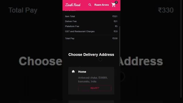 #fullstackproject  Food Delivery App Using Springboot and React, First Preview