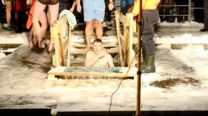 Крещенские купания!!! Славик, Димон и Андрюха!)