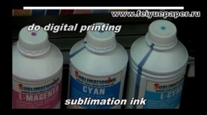 do sublimation printing by using sublimation paper ink printer