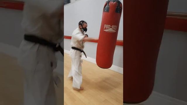 How to hit a HEAVY BAG for BEGINNERS and PRO fighters. Savage KYOKUSHIN KARATE training.