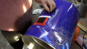 Простой стружкоотсос для циркулярки и фрезера, с контролем наполнения стружки.