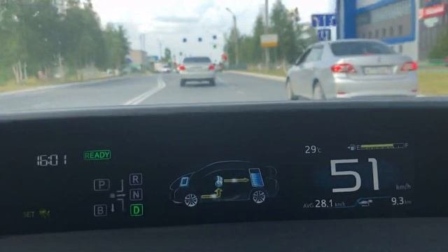 Работа адаптивного круиз контроля
