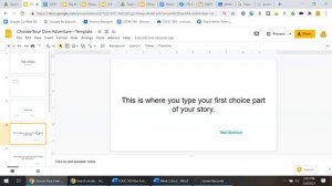 Writing - Choose Your Own Adventure Story Tutorial 1