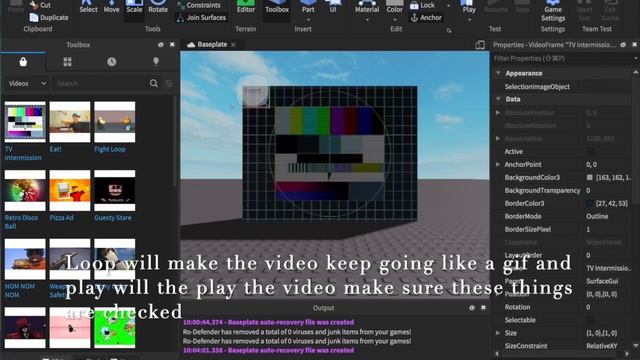 How to put videos in roblox studio.(Roblox) смотреть онлайн