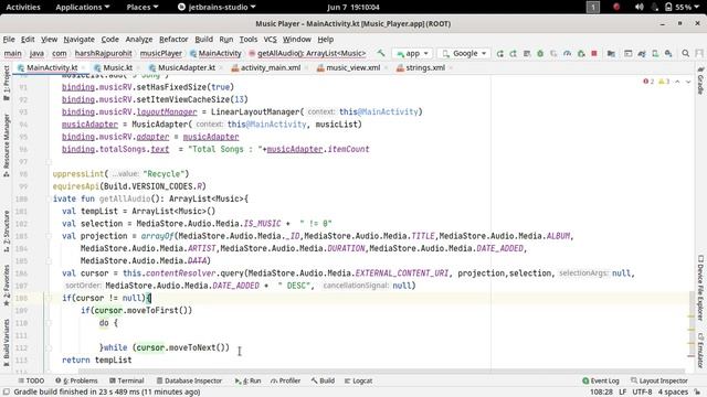 24.Load All Audio Files in Android Studio | Music Player App | Android Development Kotlin in Hindi