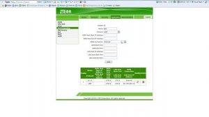 открытие портов на модеме ZTE