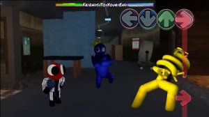 FNF Rainbow Friends ALL PHASES 🎶 Friends To Your End Song Friday Night Funkin Mod