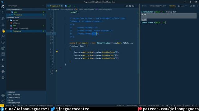 C# con .Net Core #13 - Manejo de Archivos - System.IO | Jeison Peguero