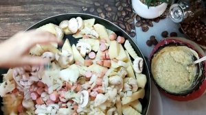 Картошка с сосисками и грибами в духовке!?Вкуснота в простоте ?Потрясающее Сочетание и Вкус!!!