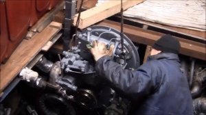 Установка судового редуктора 120С на двигатель ЯМЗ-238