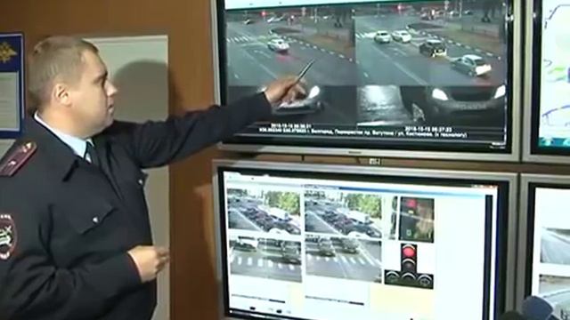 Фотовидеофиксация ПДД на перекрестке в Белгороде системой «Спецлаб-Перекресток»