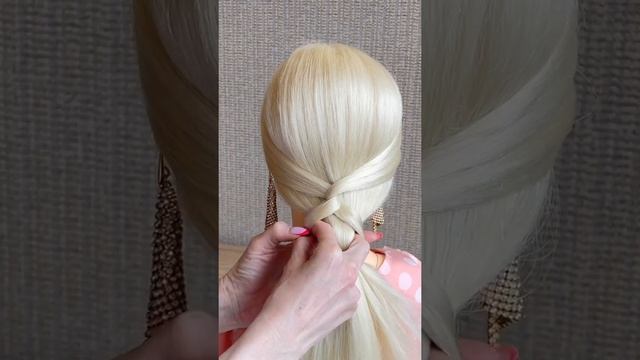 Красивая причёска легко и просто +7, плетение волос лайфхак haircut hair shorts Марина Гоголева