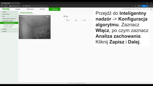 Tiandy Dual Light TC-C34XS oraz TC-C34WS - konfiguracja automatyki przełączania Cz-B/Kolor смотреть онлайн