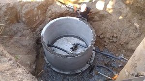 Монтаж колодца или монтаж колец и крышки
