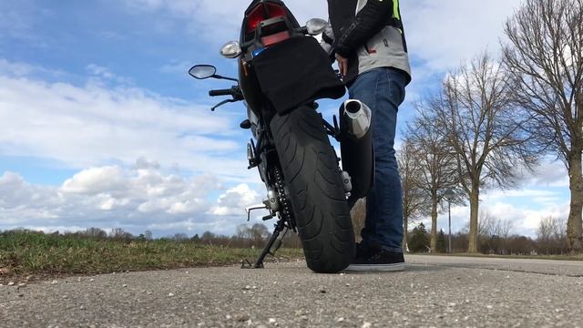 Suzuki SV-650 2018 Original vs Bodis P-TEC IIN exhaust sound check