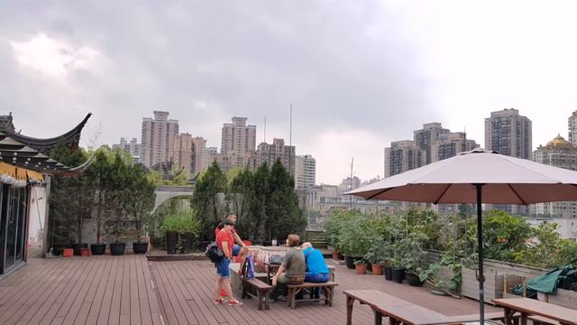 Шанхай. Старият град. Чайна на последния етаж. смотреть онлайн