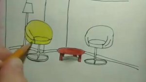 Дизайны комнат, рисунки цветными карандашами, рисуем карандашами, уроки рисования