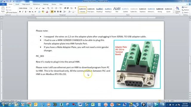 Phoenix Visu+ Modbus Serial RTU RS-232 - PART 2 - HMI program for actual HMI COM PORT