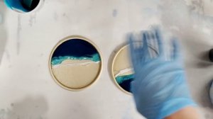 Easy & awesome ocean waves resin coasters