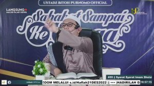 Kajian Fiqih #55 || Syarat Syarat Imam Sholat | Ustadz Bitoh Purnomo, Lc., MA.