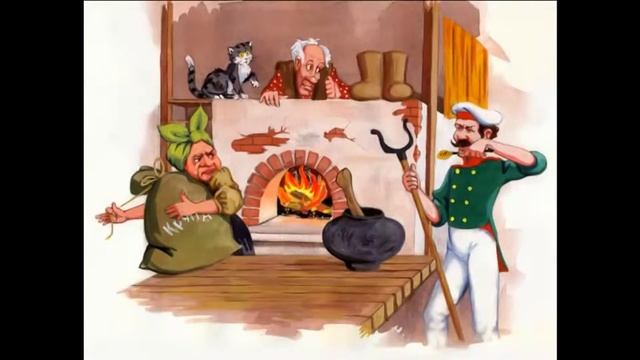 Сказка Каша из топораЛарец со сказками Старый солдат шёл на побывку  Притомился в пути, есть