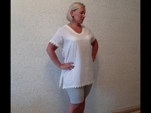Как пошить летнюю тунику часть 2