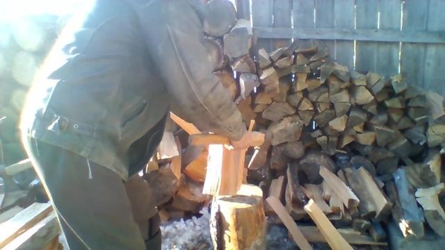 легкий колун из старого топора за 10 минут. смотреть онлайн
