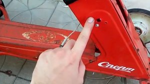 Советская детская педальная машинка "Спорт"