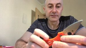 Spyderco Dragonfly 2 orange обзор ножа :))