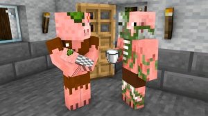 Monster School : Oh No, Baby Zombie Pigman! - Minecraft Animation