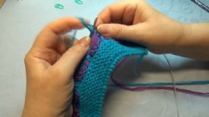 Вязание спицами тапочки-сапожки #73