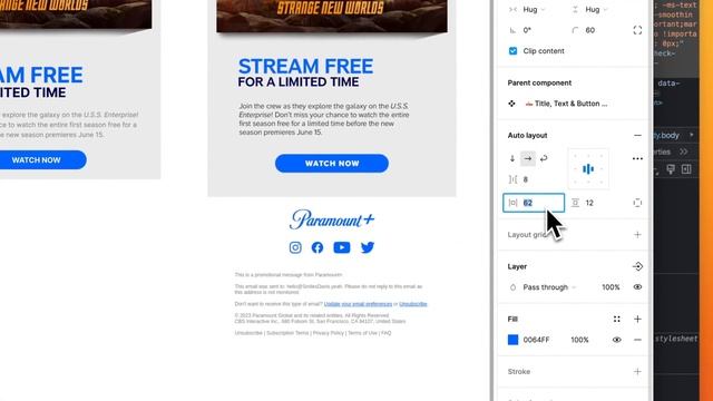 Figma Tutorial: Design a Paramount+ email template using Emailify смотреть онлайн