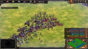 200 ELITE COUSTILLIERS vs 200x ENTIRE MILITIA LINE | AoE II: DE
